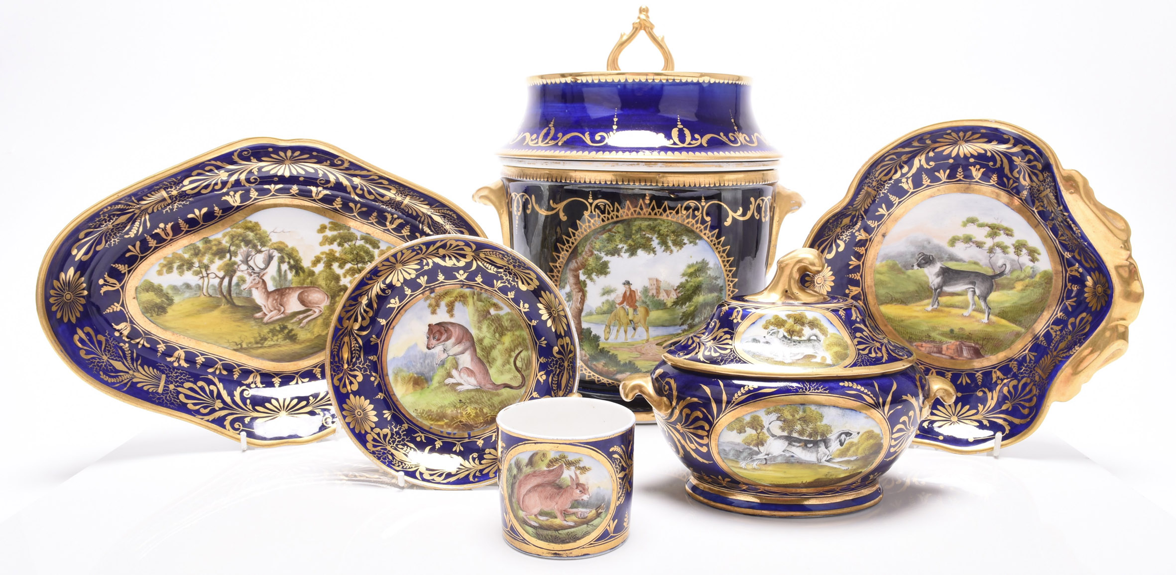 Coalport ‘Animal Service’ porcelain Halls Fine Art